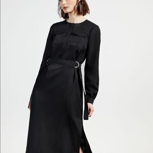 Ted Baker | NWT Aminna Long Sleeve Utility Midi Dress Size 3 in Navy Retail $298